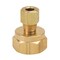 Thrifco Plumbing No. 66 1/4 Inch x 1/2 Inch Lead-Free Brass Compression FIP Adapter 9466007 - alternate 2